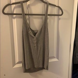 Grey knit tank